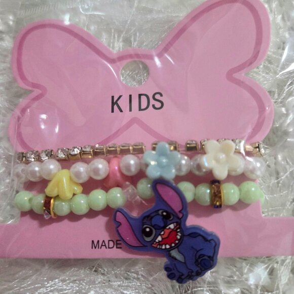 Lot of 12 pcs x 3 Girl'S Stitch Summer Brazalet Jewelry Set - Picture 7 of 16